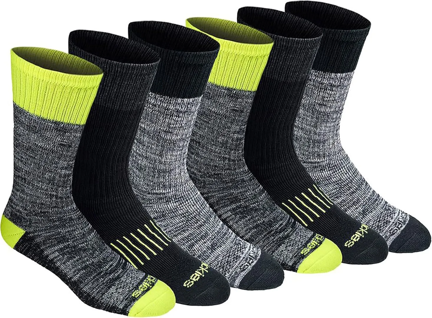 Dickies Men's Dri-Tech Moisture Control Crew Socks, Available in M-XXL (6, 12, 18 Pairs)