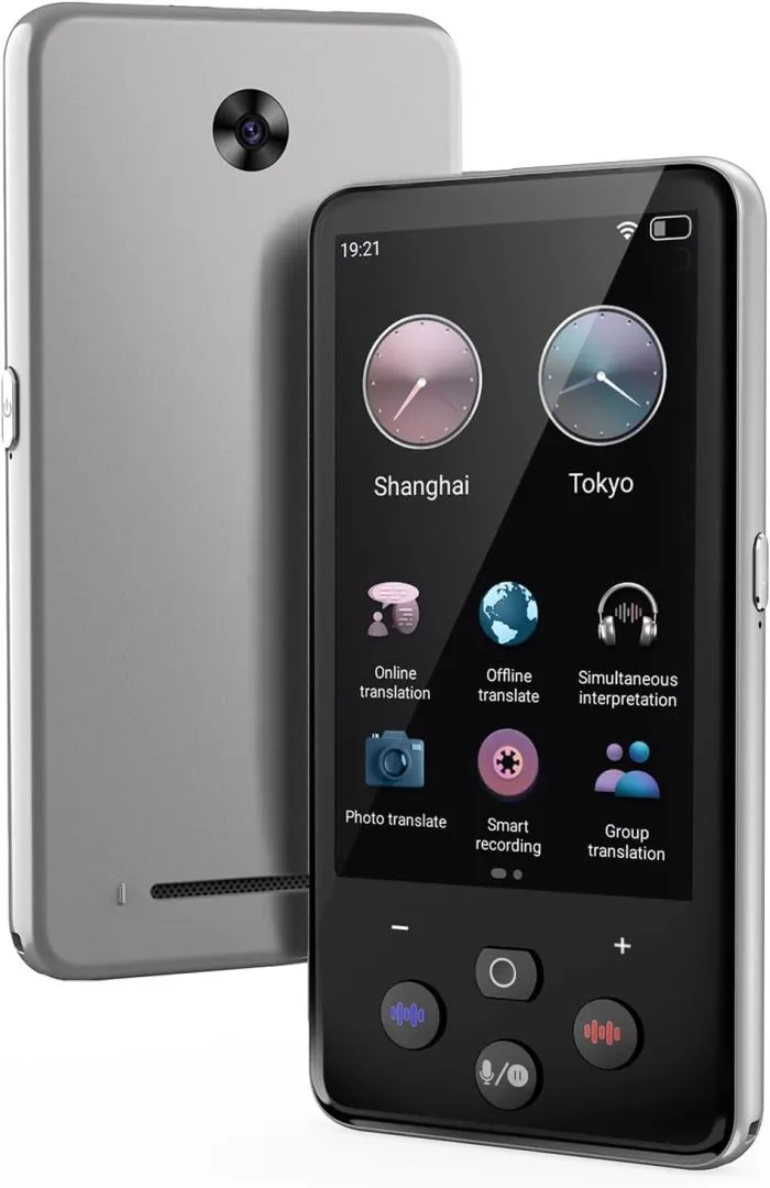 Language Translator Device, Real Time Translation Device for 138 Languages/Chatgpt/Offline/Recording/Photo Translator, 3.97"Touch Screen, Portable Translator for Business Travel Learning