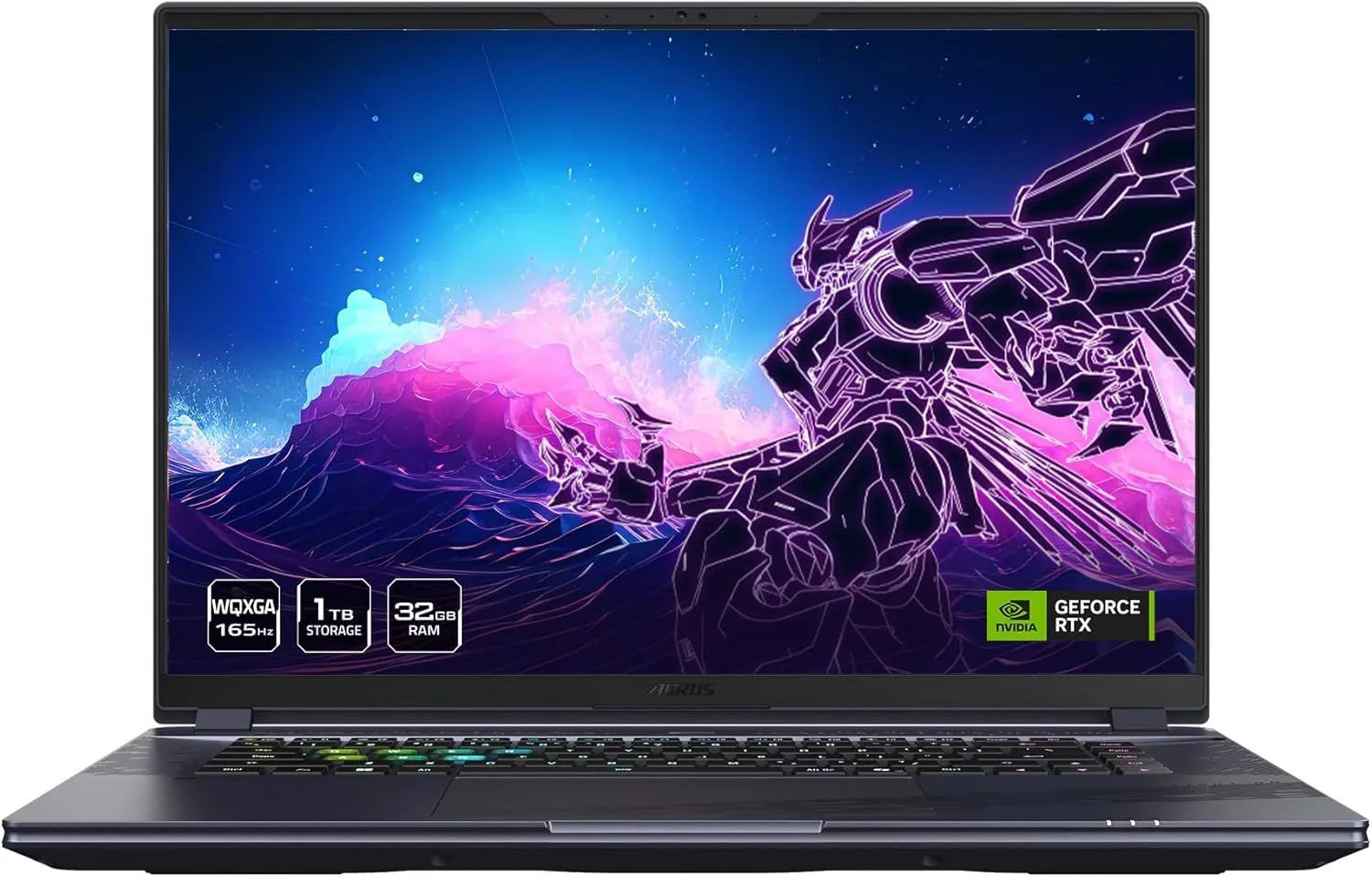 GIGABYTE - AORUS 16X (2024) Gaming Laptop - 165Hz 2560x1600 WQXGA - NVIDIA GeForce RTX 4070 - Intel i7-14650HX - 1TB SSD with 32GB DDR5 RAM - Windows 11 Home AD (AORUS 16X ASG-53USC64SH)