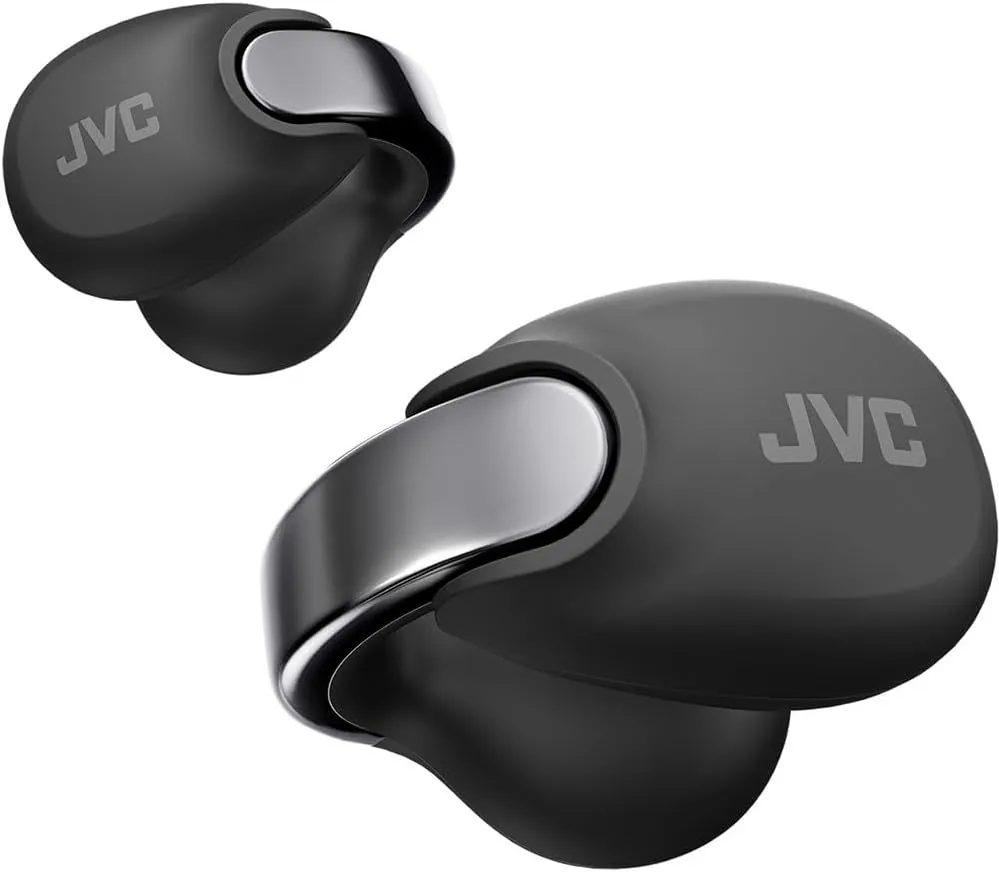 JVC Nearphones Open Ear True Wireless Headphones - Earcuff Earbuds - Bluetooth 5.3-24H Playback - IPX4 Water Resistant - Built-in Mic - for Awareness & Comfort - iOS/Android/PC - HANP1T