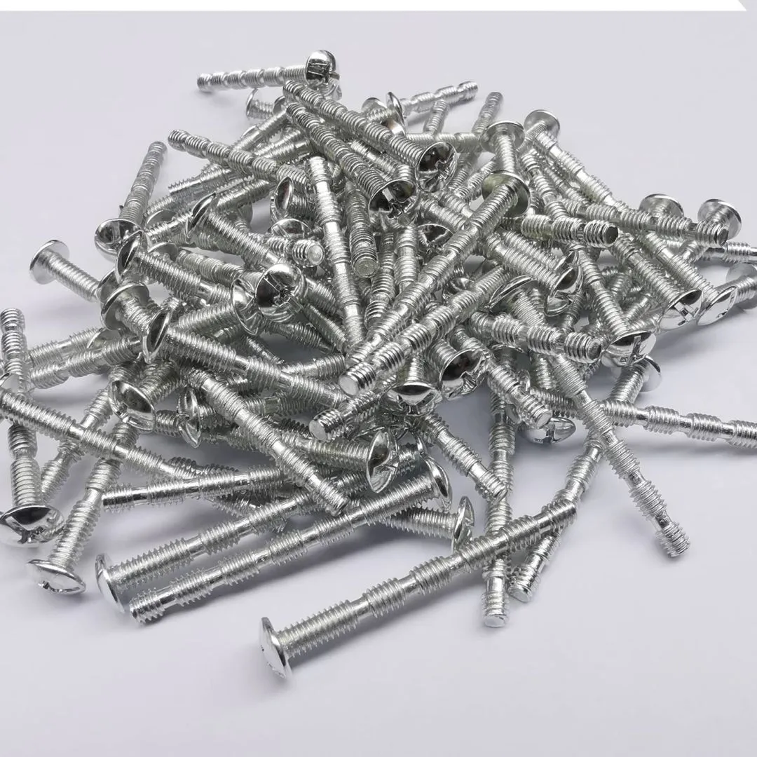 Truss Head Break Away Screws, Imperial 8-32 Thread x 1-3/4", 80-Pcs/11ounces Long Slub Bolts for Cabinet Drawer and Door Handles and Knobs，Long Slub Machine Phillips Screws