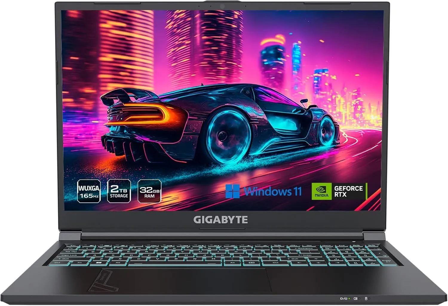GIGABYTE - G6 (2024) Gaming Laptop - 165Hz 1920x1200 WUXGA - NVIDIA GeForce RTX 4060 - Intel i7-13620H - 2TB SSD with 32GB DDR5 RAM - Windows 11 Home AD (G6 KF-H3US865KH)