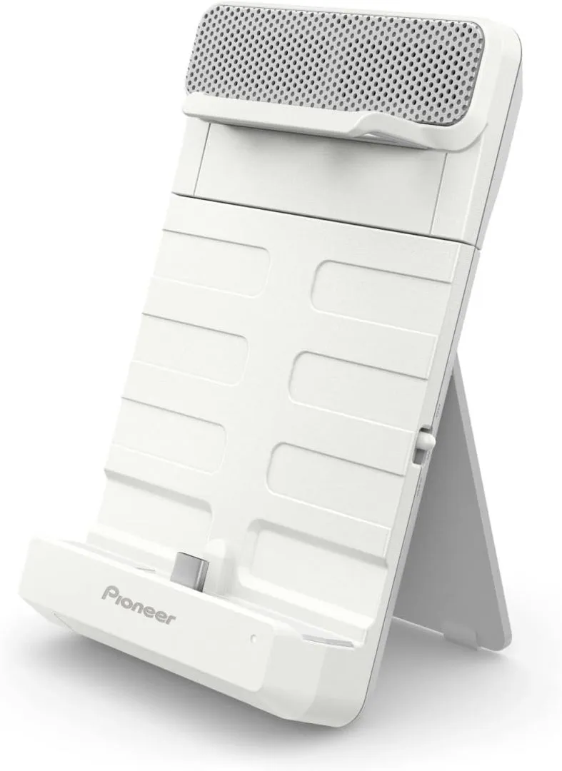 Pioneer,Sound TECTOR,Portable Gaming Speaker,USB-C Connection,Portable Gaming Console Recommended,Lightweight,Wide Sound Compact Speaker,Stand Type Rechargeable,White TQ-PG300W