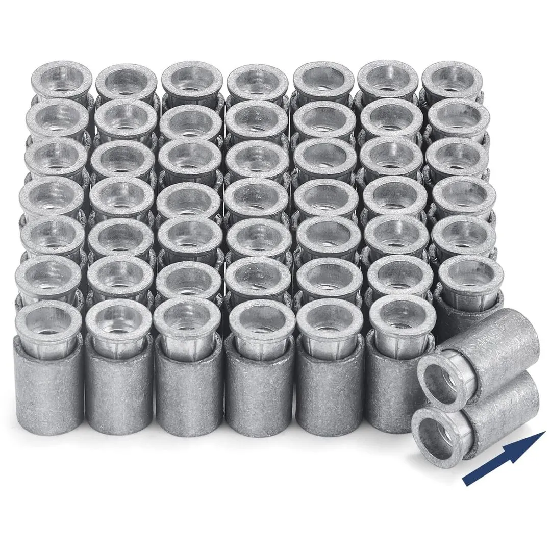 Hicarer Anchors for Concrete 1/4-20 Thread for Hurricane Shutter Concrete Anchors Hurricane Shutter Hardware Wall Anchor Bolts Machine Screw Bolts (100 Pcs)
