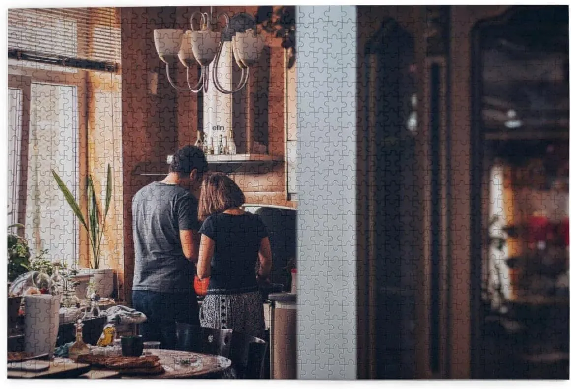 Custom Jigsaw Puzzle Personalized Photo - Make Your Own Puzzle from Picture 300/500/1000 PCS for Adult and Kids (Horizontal1000PCS)
